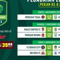 Semakin Seru, Ini Dia Jadwal Pertandingan Pegadaian Liga 2