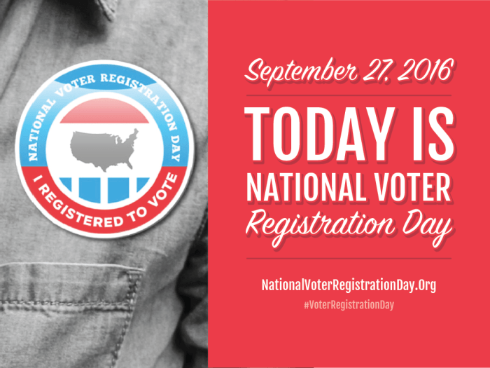 It's National Voter Registration Day! Here's how to make sure you