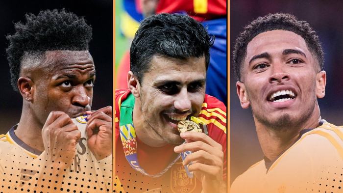 PADANG MEDIA - Daftar Peringkat Ballon d'Or 2024: Rodri Ungguli Vinicius