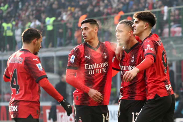 BAZOKABET - Milan menang 3-1 dari Brugge dengan brace Reijnders